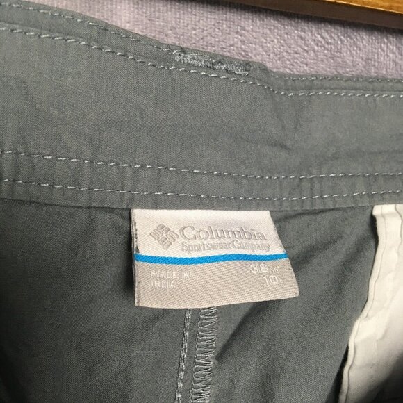 Columbia Mens Shorts size 38 Casual Pockets Lightweight Cotton Blue Gray - Picture 5 of 10